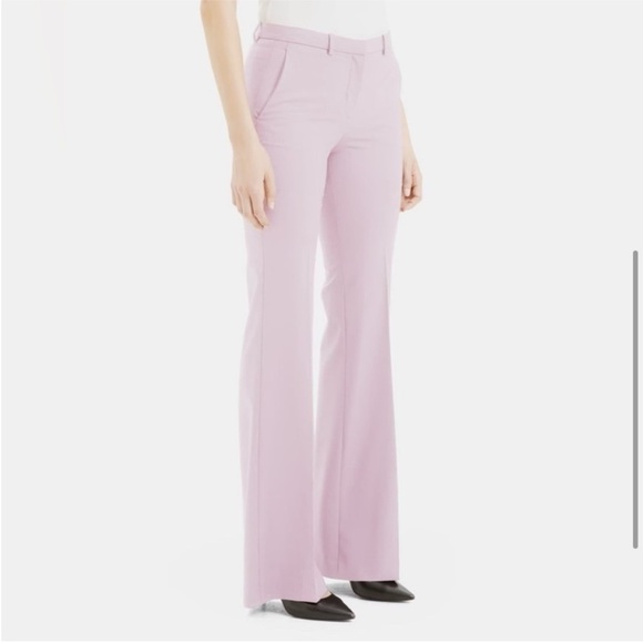 NWT Theory DEMITRIA Size 2 DUSTY LILAC trouser pants - Picture 3 of 5